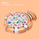 Bainshi children's toys fishing toys boys and girls toys baby electric rotating fishing plate 357