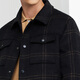 Bailando con la chaqueta de trabajo a prueba de viento de otoño e invernal y lobo de lobo para hombres 001 Negro 185
