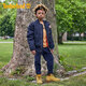 Timberland Official Kicking Big Yellow Boots Martin Boots High-Top Outdoor Large 12709 12709W / Wheat Color Wide Version 35