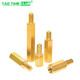M3 M4 copper pillar M3 M4*5 6 8 10 20-50 hexagonal copper pillar stud single head double-way screw nut double-way M3*12 (10 pieces)