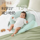 October crystal baby slope pillow, cotton surface, anti-vomiting and choking, lying down, sleeping, breastfeeding practice, raising head, machine washable, 0-1 years old, Shanlan Green