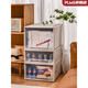 Boîte de rangement d'eau et de rangement musculaire Type de tiroir en plastique Boîte de rangement transparent Boîte de rangement Boîte de rangement de garde-robe [3523] (longueur 47 * Largeur 35 * Hauteur 23cm) Trois packages de grande valeur (transparent)