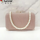 Woodpecker (TUCANO) Chinese Valentine's Day Bag Women's 2024 New Clutch Bag Women's Dinner Wedding Bag Matching Cheongsam Dress Bag Pearl Handbag Champagne Color