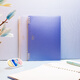 King Jim (King Jim) B5 buckle-type pearl color notebook office student coil book loose leaf book pearl dark blue 9855TTE-GSRN