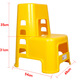 Jingwangrun Car Wash Stool Two-Step Stool Climbing Pedal Plastic Thickened Two-Step Ladder Steps Two-Level Portable A Type Blue Weight 2.2KG Load Bearing 200