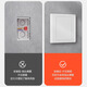 Baige Type 86 blank panel white cover two-in-one panel switch socket white board engineering type thickened panel white 10 pieces CD741937
