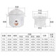 Longxingfa Longxingfa fully automatic household electric stew pot purple clay cooking porridge simmering soup health care soup pot ceramic electric casserole stew cup mini electric stew pot stew pot low power fine stew white porcelain ceramic lid manual model 1.5L suitable for 1-2 people