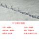 Zhongji Wanxing anti-theft, anti-climbing, anti-cat and anti-rat self-installed ground spikes, rust-proof spikes for building, villa, and community walls, hot-dip galvanized medium spikes 1.25 meters long/1 piece