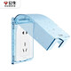 BULL waterproof box socket waterproof cover bathroom switch wall panel protective cover bathroom power supply splash-proof box integrated waterproof box + leakage protection socket five holes 16A (air conditioner 86 type) official home kitchen and bathroom special power supply protective cover