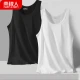 Nanjiren Men's Vest Men's Pure Cotton Sleeveless Sports Vest Versatile Casual Bottom Undershirt Single Pack White XL