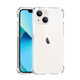 ESCASE Apple 13 Case de teléfonos móviles iPhone 13 NUEVA CORRECTA DE PROTECTIVA CONTRO COMPLETA Airbag de silicona transparente Airbag Soft Shell Soft Material anti-caza Anti-amarillo de materiales importados de Bayer Alemania