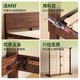 Genji Muyu solid wood bed bedroom double bed small apartment black walnut Yuexi large bed 1.8*2.0m low berth Jingxiangjia