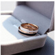 Nilan Fat Donglai same style 18k rose gold ring couple rings AU750 platinum ring style pair black style pair ring (please note the size when placing an order)