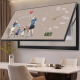 Sensory painting Large size perpetual calendar meter box decorative painting with clock and watch Falling family distribution box switch cover hanging painting JD12798 upgraded perpetual calendar + watch 80*40cm (blocking 70*30) hanging black frame