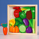 Sangetian (Sangty) El rompecabezas de la mano de la mano de la mano de los niños del rompecabezas de animales tridimensionales Bloque de construcción Puzzle Baby Intelligence Toy 1 Educación temprana Tema de vegetales de 3 a 6 años YQ