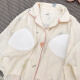 草景家带胸垫月子服夏季薄款孕妇睡衣短袖短裤孕妇装哺乳睡衣产妇产后 QSF724#彩色兔头 M码 建议体重90-120斤左右