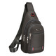 Escultura de pastizales [Actividad] Bolsa de cuerpo cruzado para hombres Bolso de hombro Bolso de hombro para hombres Bolso de pecho Bag Cycling Bag Flat Bag 9905-Refundida Edición Premium doble