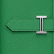 HERMES Hermès men's bag Bearn calfskin mini wallet wallet H039796 CK1L green purchasing agent