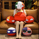 Shantou Lincun Poland Ball Jumping Ball Poland Ball National Ball Creative Cartoon Plush Toy Anime Peripheral Genshin Impact Customized China-Big Eye 10/cm0.03kg