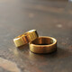 Jiang Jinyue men's brass ring Single trendy men Korean version simple collar Japanese and Korean couple custom lettering SN9855 inner diameter 18mm