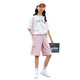 I.Karnow Girl Kurzarm Set Kinder Sommer Neue modische Kinderkleidung Casual Sports Shorts Girls Big Kinder Internet Promi Kleidung 9922 Weiß + 3388 Purple 160