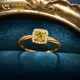 CHINA GOLD gold sugar cube ring women's foot gold ring live birthday Chinese Valentine's Day gift for girlfriend and wife white model about 2.5g