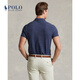 Polo Ralph Lauren 拉夫劳伦男装 经典款定制修身版短袖网球衫RL13822 400-蓝色 S
