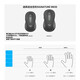 Logitechs bevorzugte Serie K855 (K835 Upgrade Modell) Mechanische Tastatur Wireless Bluetooth Dual-Mode-Anschluss TTC Red Achse 84 Tasten E-Sports Office Tastatur K855+M650 Tastatur und Maus-Set Schwarz
