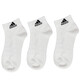 阿迪达斯（adidas）袜子运动袜男袜女袜中筒船袜休闲袜吸汗透气棉袜跑步纯色三双装 DZ9435/三双装/白色 4346（L）