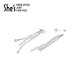 She s Qianzi earrings ice and snow secret craft crystal detachable tassel earrings 925 silver needle earrings birthday gift silver H0