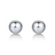 Liuguifu Jewelry PT950 platinum earrings round beads platinum earrings for women PT0200007 1g