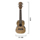 Sechs beautiful ukulele erwachsene Kinder Anfänger Ukulele Voller Schaufel 21/23-Zoll-Klavier mit vier Saiten mit vier Saiten 23-Zoll-Braun