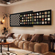 Huaixue mittelalterlicher Stil Wohnzimmer Dekorative Gemälde Nische Bailian Sofa Hintergrund Wandmalereimalerei Französisch Retro High-End-überlagerte Hängsmalerei E838 180*76/180*60 Kristallporzellan Aluminiumlegierung schwarzer Rahmen