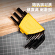 Deli black rust-proof high hardness hexagonal wrench set hexagonal hexagonal wrench combination 9-piece set