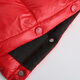 Kangbo [Nouvel An Red] Veste en bas brillante avec un brassard à la mode simple à capuche pour la veste de l'année de vie des femmes RED L (115-125jin [Jin est égal à 0,5 kg]))