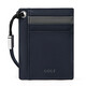 Golf Golf Bolsa para hombres Bolsas para hombres Banco de banco para hombres Bolsa de tarjetas múltiples para mujeres Licencia de conductor juvenil Conjunto de tarjetas delgadas Tarjeta de gran capacidad Clip 5V716324J Azul con gris