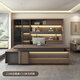 Hengsheng high-end boss desk desk president executive desk high-end light luxury atmosphere chairman office desk and chair combination 2.8m boss desk double cabinet + 3.0m filing cabinet