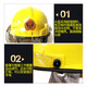 Five Star Shield 14 Fire Helmets 3C Certification Firefighter Flame Retardant Plate Personal Protective Helmet Emergency and Disaster Relief Impact Resistant Protective Helmet