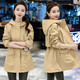 Muxia Lily 2025 Spring and Autumn New Women's Clothing Women's Withen British Style Top Small Caballa de gabardina para mujeres Pink Women's Pink XL