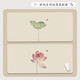 Xiangdu-Maus-Pad großer wasserdichtes und ölfestes chinesisches Feng Shui Tinte Lotus Lotus Blatt Neues chinesisches Laptop-Schreibtisch-Pad DC-1656 [Verdickte Schlosskanten sind schmutzig und wasserfest 1200x600mm 3mm