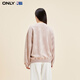 ONLY秋冬NBA联名款字母刺绣宽松卫衣女|12349S024 C15 粉色花纱SHADOW GRAY XS 155/76A