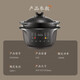 Midea all-purpose stew pot, quick stew electric stew pot, electric stew pot, electric casserole stew pot, soup pot, purple clay bird's nest stew pot, porridge pot, can be kept warm by appointment, DGS4566 split pottery stew pot 4.5L