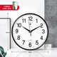 Polaris (POLARIS) wall clock fashion creative living room clock silent simple quartz clock 30cm 2842 black