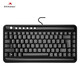 Shuang Feiyan Laptop Wired Keyboard Mini Ultra-Thin Laser Laser Carved USB Desktop Keyboard Portable Multimedia Wired Keyboard Mute Mouse Set KL-5 [Key and Mouse Set-Normal Edition] KL-5+OP-520NU Mouse