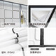 FOOJO 门帘隔断 空调门帘防风磁吸门帘 厨房防油烟家用塑料挡风帘 110*210cm方格灰