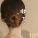 Dijing hairpin as a Valentine's Day gift for your girlfriend and wife, ancient style Sansheng apricot-stepping tassel hairpin, high-end hair accessories Sansheng apricot hairpin F481