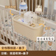 JPHZNB bedside storage bag hanging bag crib storage hanging basket bedside baby diaper table side diapers cream white - full-enclosed hanging basket storage