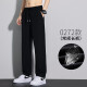 Katze Nennseidenhose Herren Sommer Fashion Lose gerade Hosen Sommer Herren Arbeitsplätze Sport schnapptrocknen lässige Westhose schwarz + schwarz (regulär) xl [vorgeschlagenes Gewicht 110-140 Jin [Jin ist 0,5 kg]]