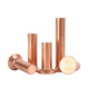 
CREABY copper countersunk head solid rivet GB869 knock-on flat cone head solid stud copper and roudine fasteners M2x6[100 pieces]