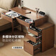 Genji Muyu solid wood dressing table and chest integrated black walnut retractable dressing table 1 meter single leg table + 0.36 meter chest